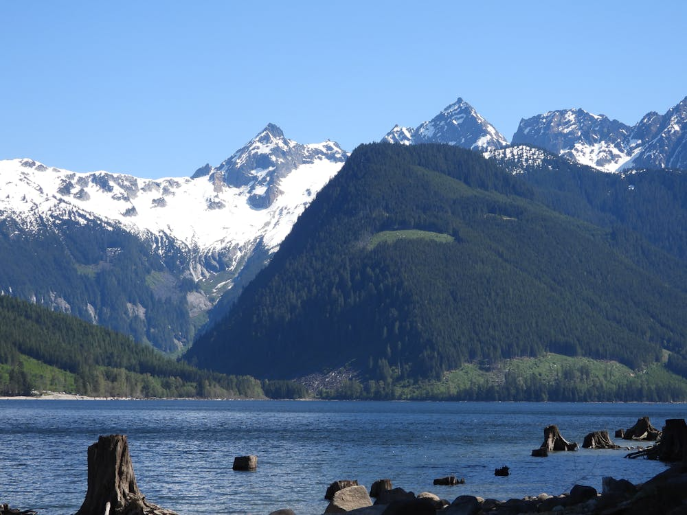 snowy mountains near Cultus Lake
